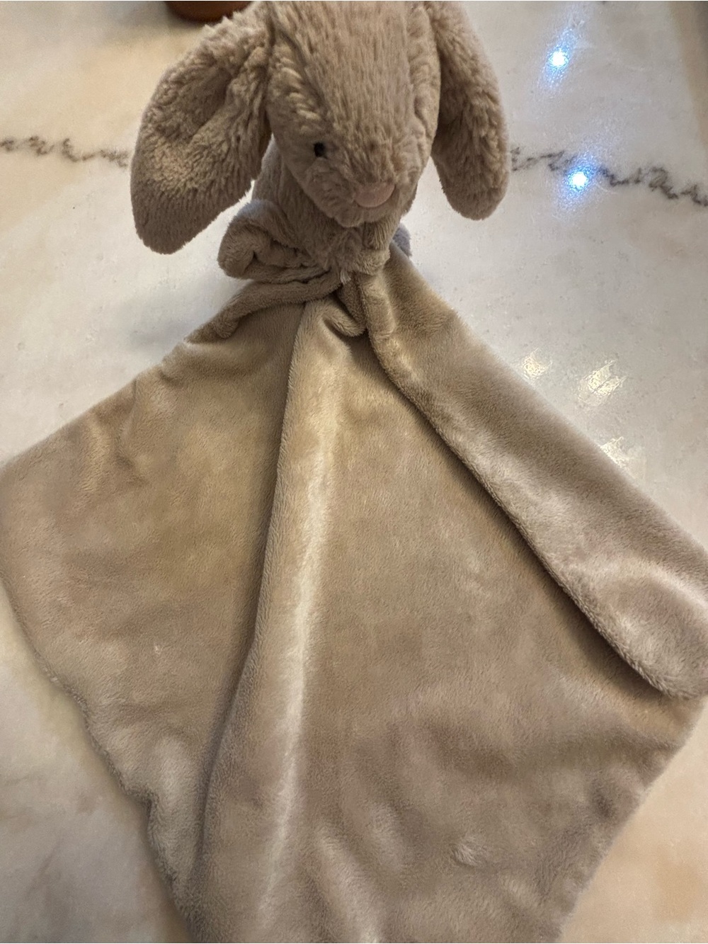 Jellycat Beige Bunny Lovey Comforter